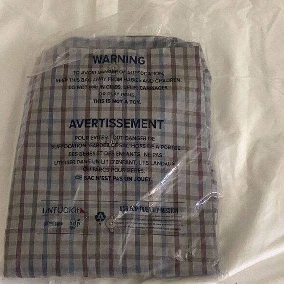 UNTUCKit Men's Blue Wrinkle-free Gilliard Shirt, Size XXXL, NWT original packagi - Picture 4 of 6